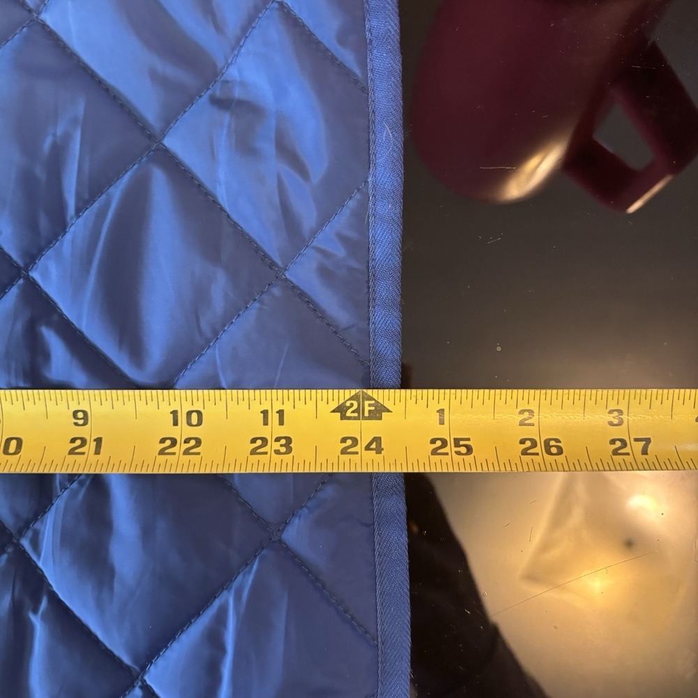 Polo Ralph Lauren Women's Quilted Puffer Vest Blue Full‎ Zip Preppy - Picture 6 of 6